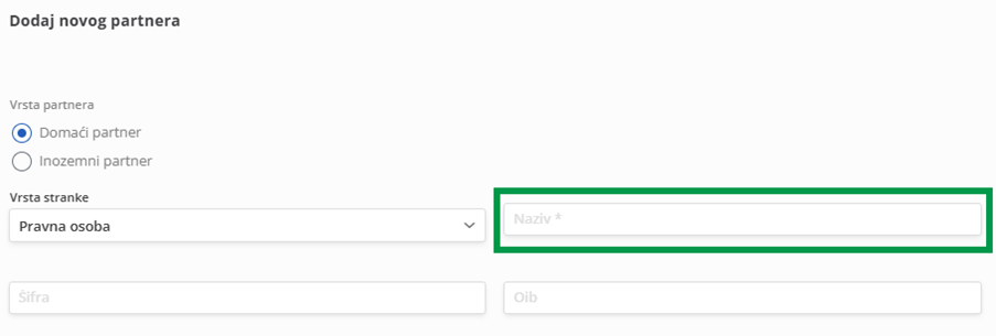 spremanje podataka domaćem partneru DocDoc.C